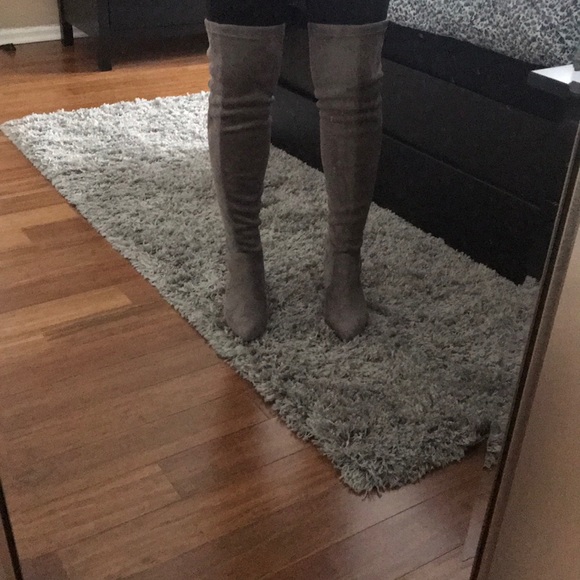 amazon Shoes - Gray OTK boots from amazon